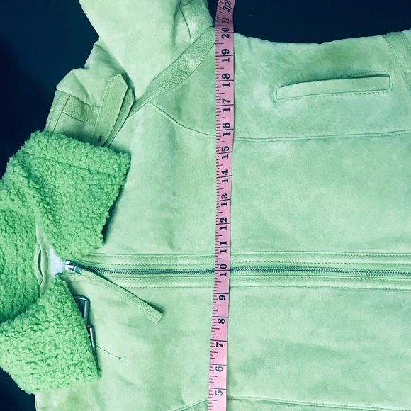 WILSONS LEATHER LIME GREEN LEATHER JACKET - Picture 16 of 16